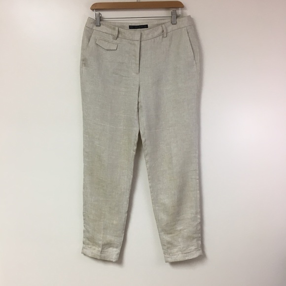 Zara Pants & Jumpsuits Zara Basic Womens 0 Linen Pants Poshmark